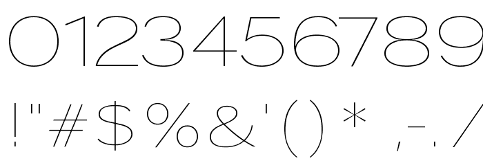 Sansumi-UltraLight Font OTHER CHARS