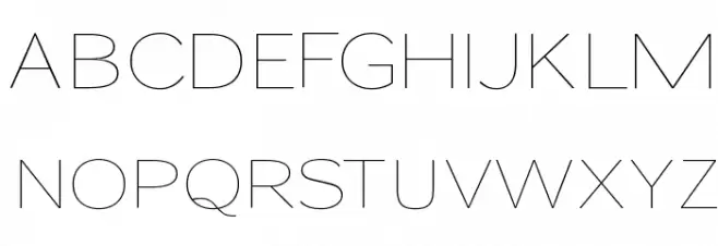 Sansumi-UltraLight Font UPPERCASE