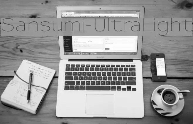 Sansumi-UltraLight Font examples