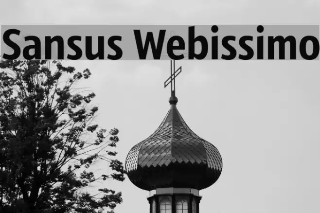 Sansus Webissimo Schriftart examples