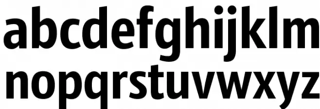 Sansus Webissimo Schriftart Kleinbuchstaben