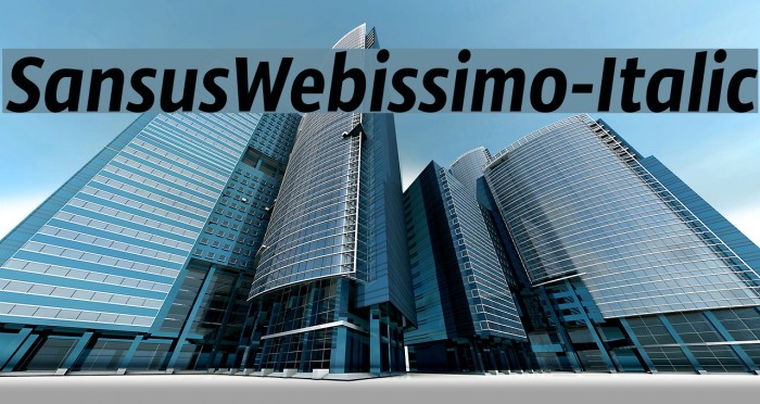 SansusWebissimo-Italic Fonte examples