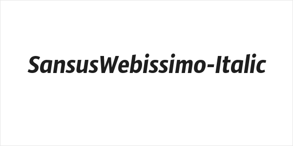 SansusWebissimo-Italic Logo