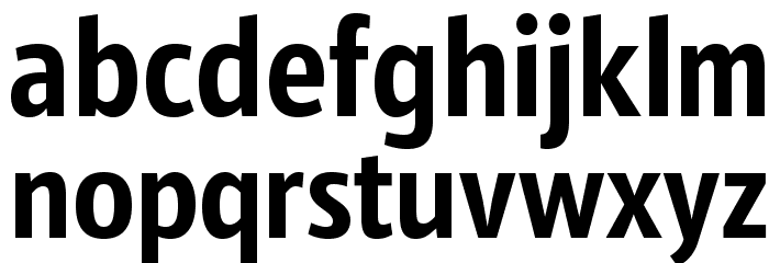 SansusWebissimo Font LOWERCASE