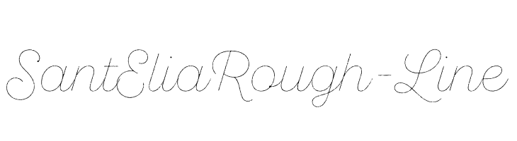 SantEliaRough-Line Font