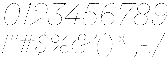 SantEliaRough-Line Font OTHER CHARS