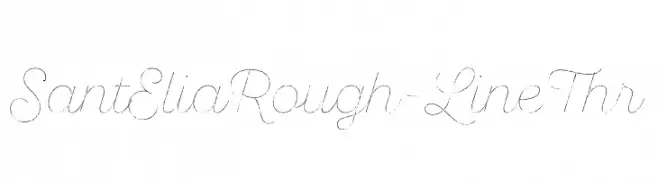 SantEliaRough-LineThr  Frei Schriftart Herunterladen