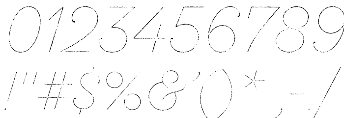 SantEliaRough-LineThr Font OTHER CHARS