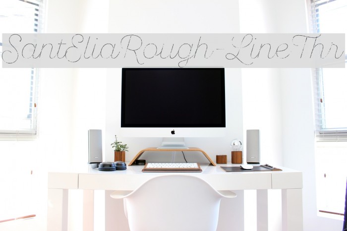 SantEliaRough-LineThr Font examples