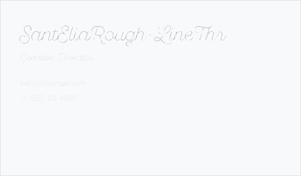 SantEliaRough-LineThr Business Card
