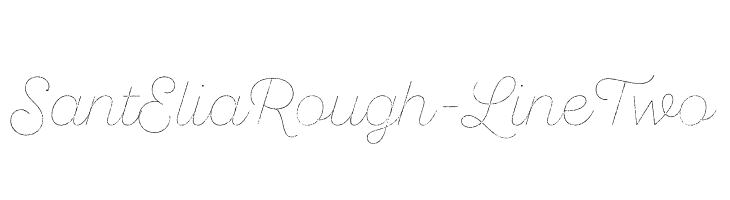 SantEliaRough-LineTwo Font