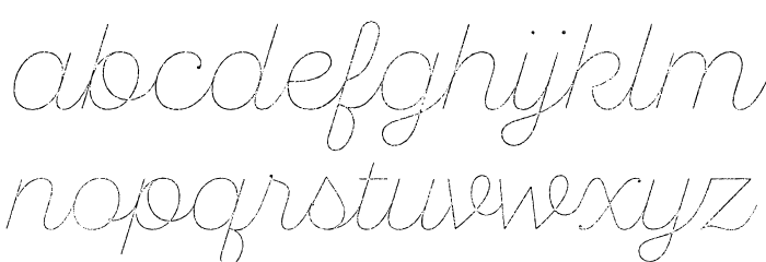 SantEliaRough-LineTwo Font LOWERCASE