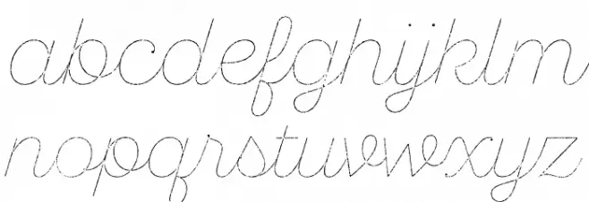 SantEliaRough-LineTwo 字体 小写