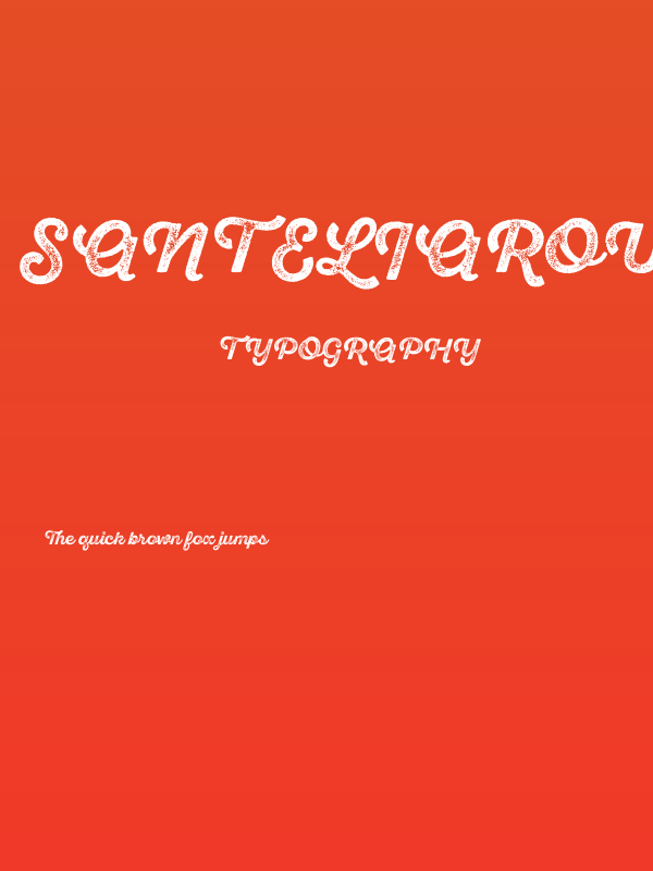 SantEliaRoughAlt-BoldThrDMO Poster