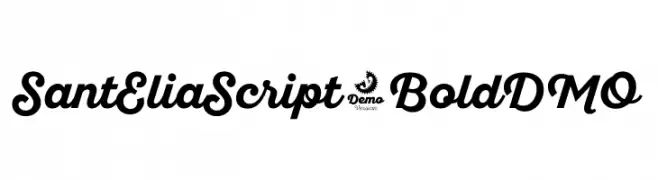 SantEliaScript-BoldDMO  Frei Schriftart Herunterladen