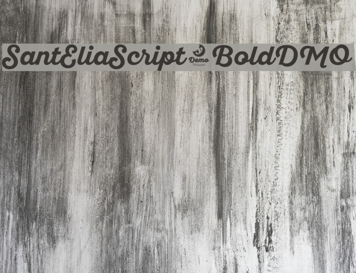 SantEliaScript-BoldDMO Font examples