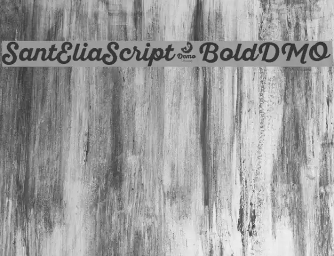 SantEliaScript-BoldDMO Font examples
