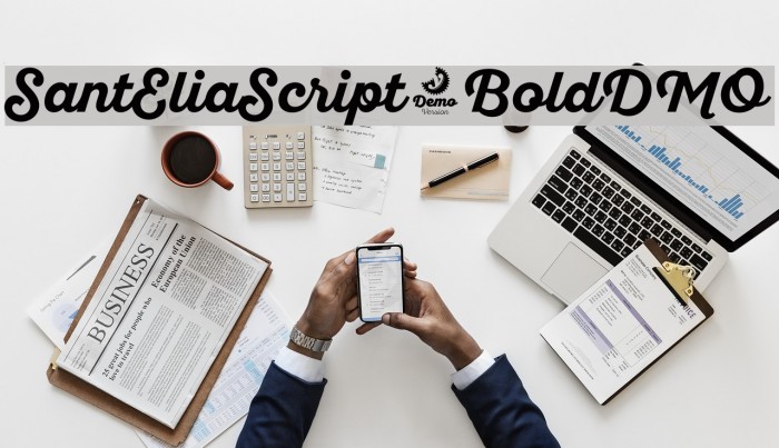 SantEliaScript-BoldDMO Font examples