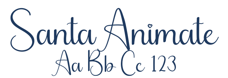 Santa Animate Font Preview