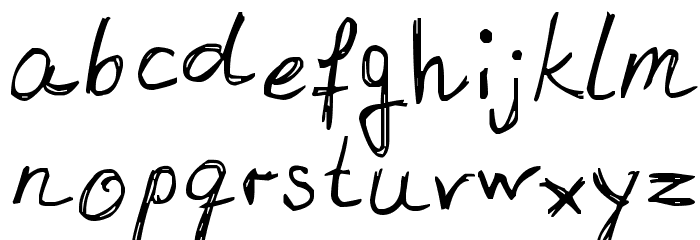 Santa Barbara Font LOWERCASE