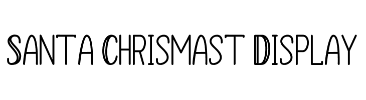 Santa Chrismast Display  Frei Schriftart Herunterladen