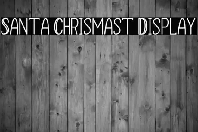 Santa Chrismast Display Font examples