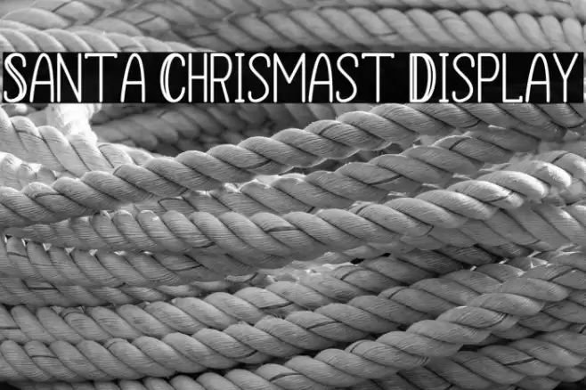 Santa Chrismast Display Font examples