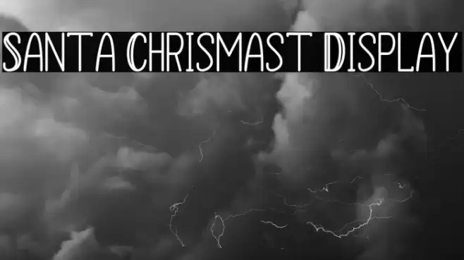 Santa Chrismast Display Font examples