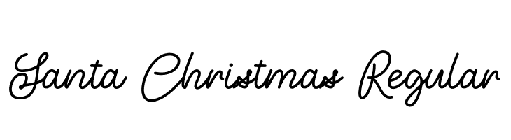 Santa Christmas Regular  les polices de caractères gratuit tlcharger