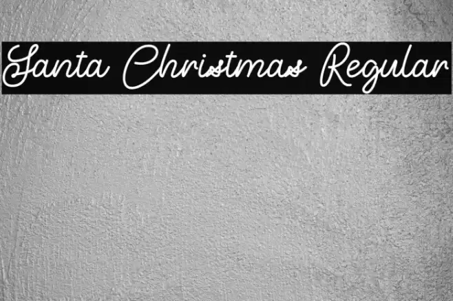 Santa Christmas Regular Font examples