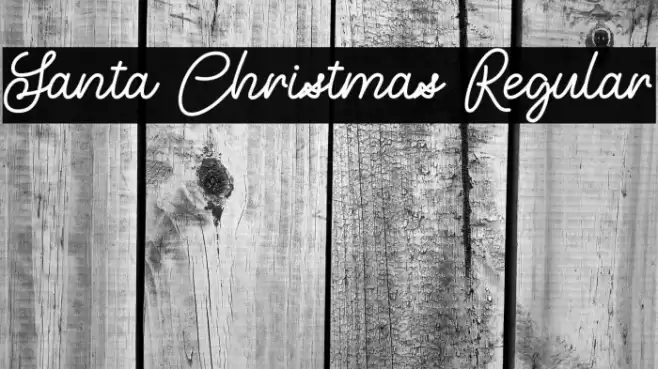 Santa Christmas Regular Font examples