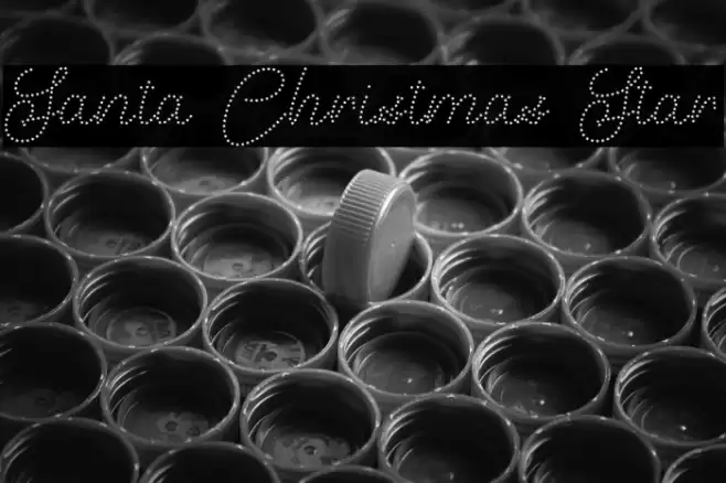 Santa Christmas Star Font examples