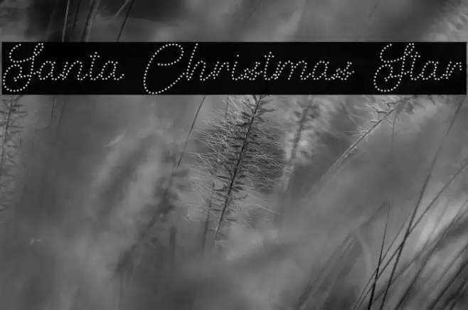 Santa Christmas Star Font examples