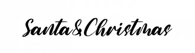 Santa & Christmas  Frei Schriftart Herunterladen