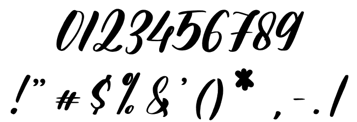 Santa & Christmas Font OTHER CHARS