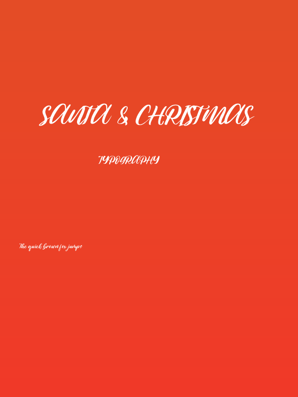 Santa & Christmas Poster