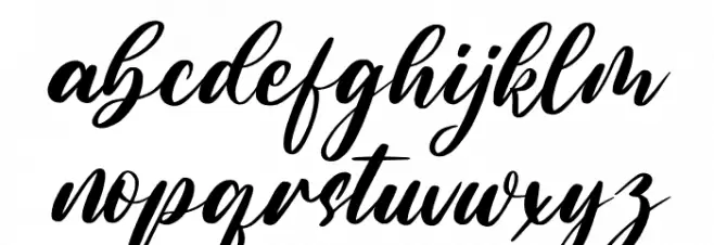 Santa & Christmas Font LOWERCASE