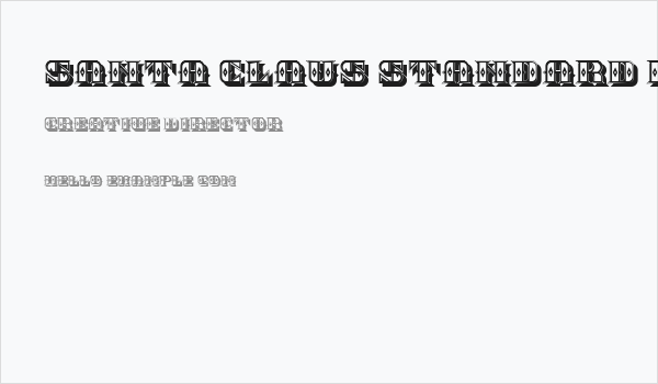 Santa Claus Standard Regular Business Card