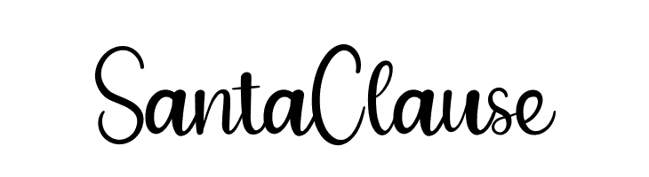 Santa Clause  フリーフォントのダウンロード