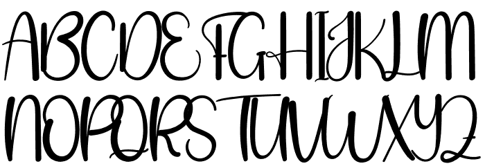 Santa Clause Schriftart Groß