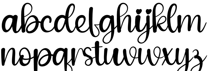 Santa Clause Schriftart Kleinbuchstaben