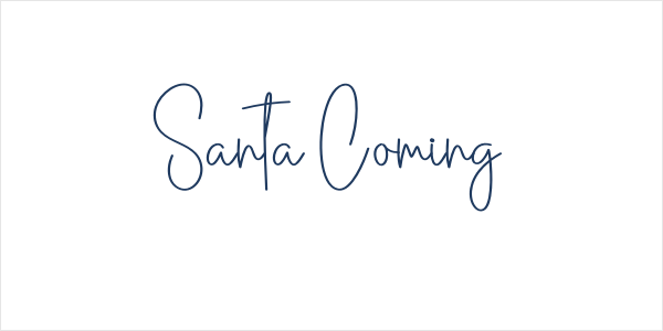 Santa Coming Logo