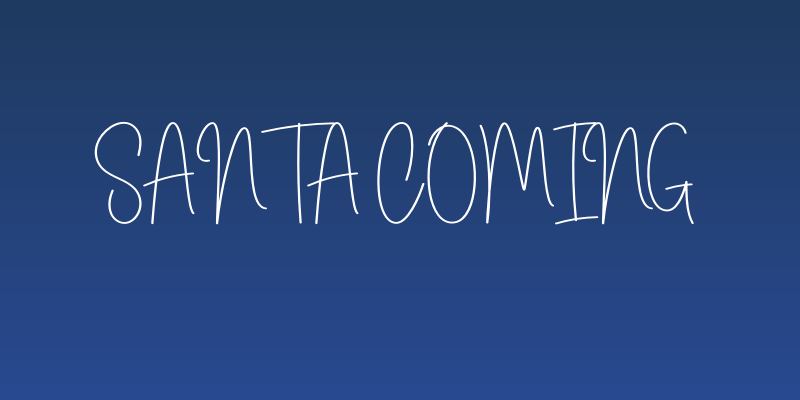Santa Coming Social Header