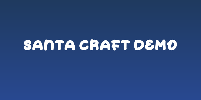 Santa Craft Demo Social Header
