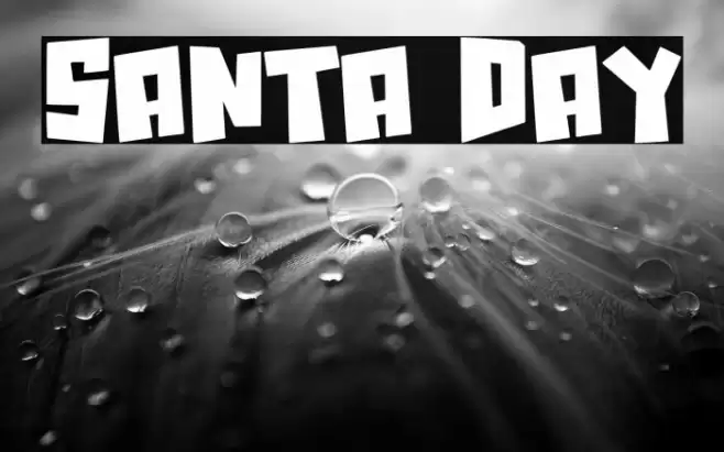 Santa Day Font examples