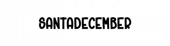 Santa December  font caratteri gratis