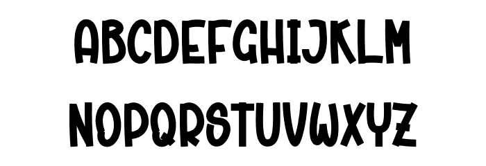 Santa December Font UPPERCASE