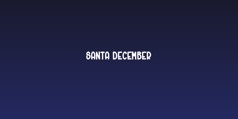 Santa December Social Header