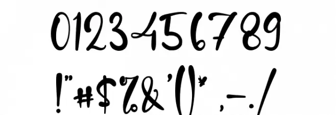 Santa Deer Font OTHER CHARS