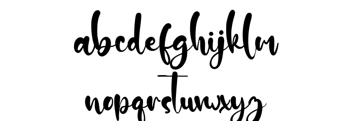 Santa Deer Font LOWERCASE